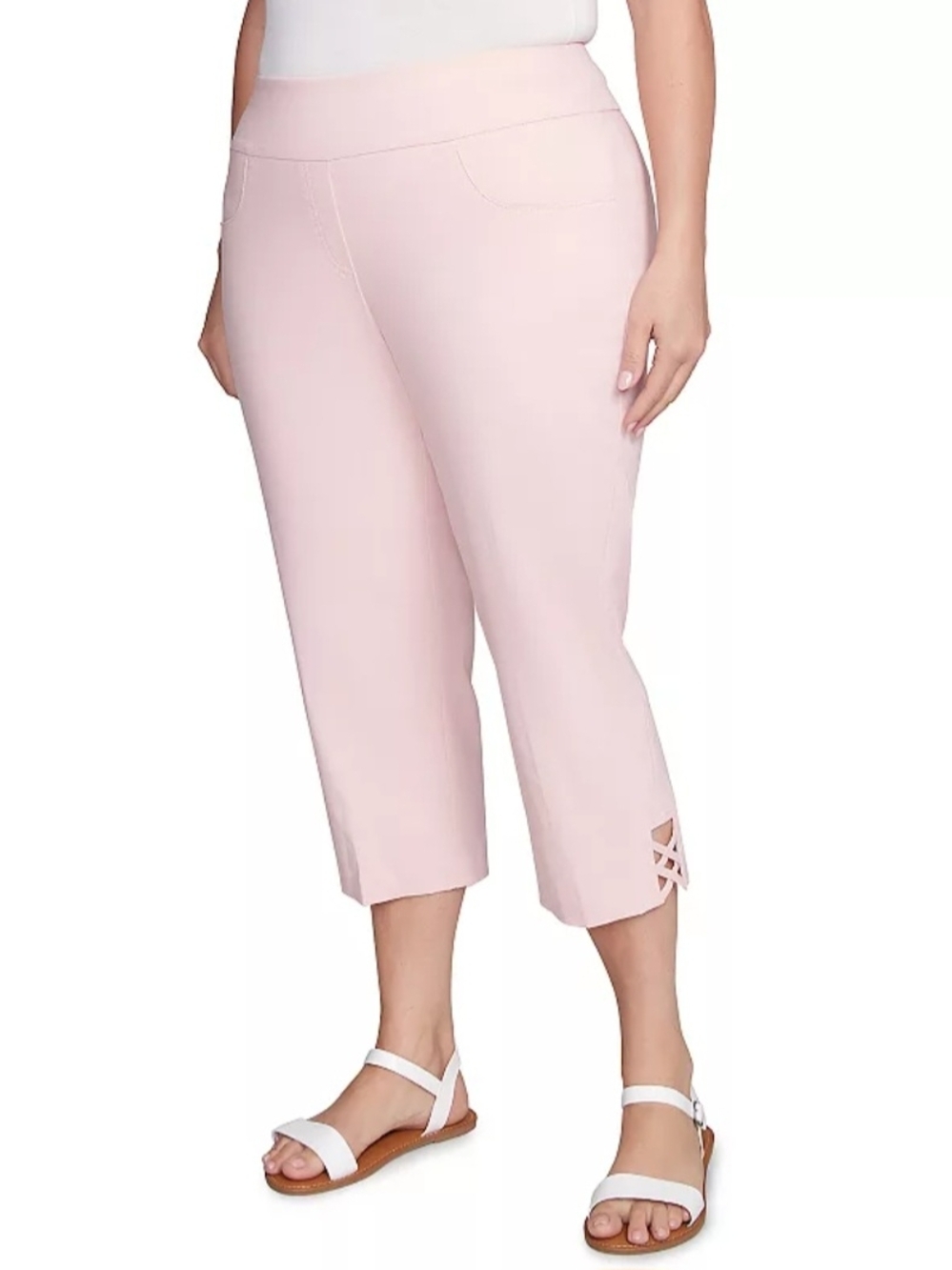 🩷 hearts of palm Pink Cropped Jeans